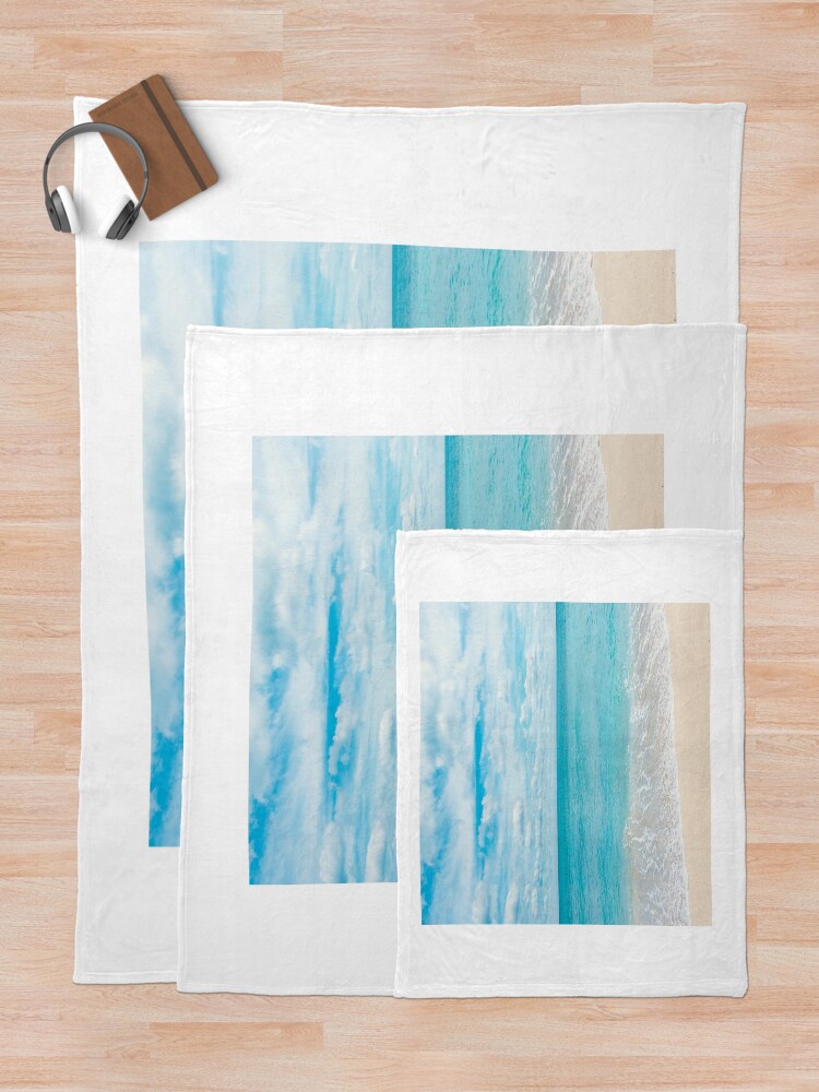 Thumbnail 5 of 6, Throw Blanket, Sea summer Beach designed and sold by conceptDVS.