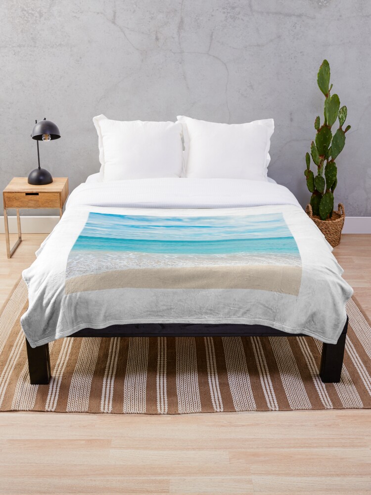 Thumbnail 1 of 6, Throw Blanket, Sea summer Beach designed and sold by conceptDVS.