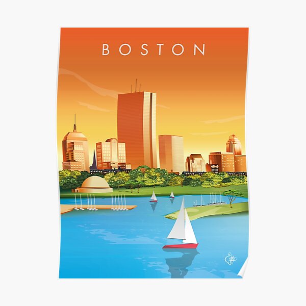 "Boston" Poster for Sale by Edify Redbubble