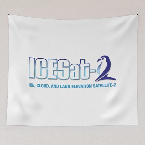 Item preview, ICESat-2 Logo Optimized for Light Colors designed and sold by Nikki SpaceStuffPlus.