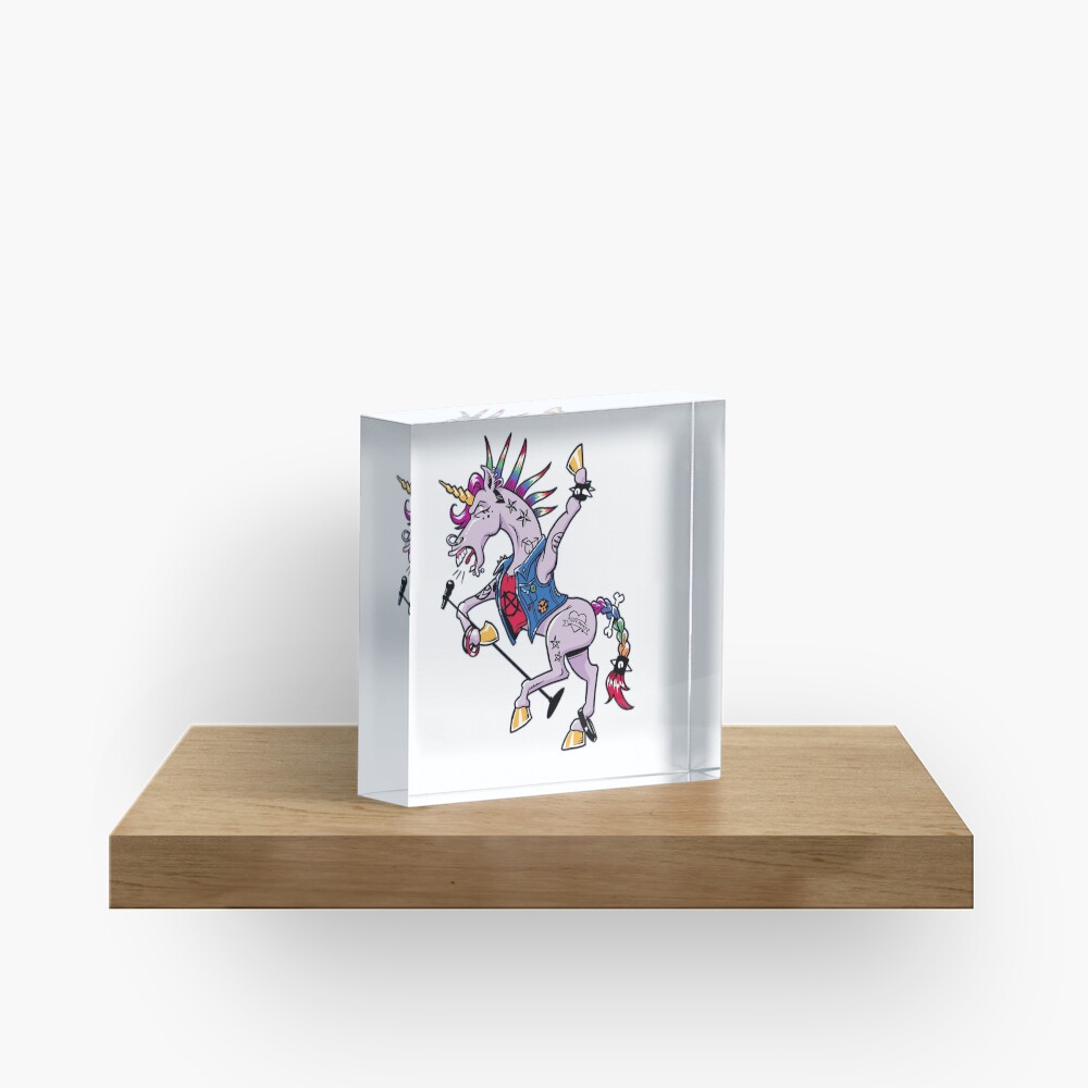 PUNK Unicorn Acrylic Block