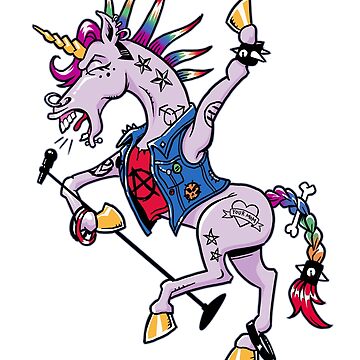 アート・デザイン・音楽 UNICORN SONGBOOK 80's style unicorn poster