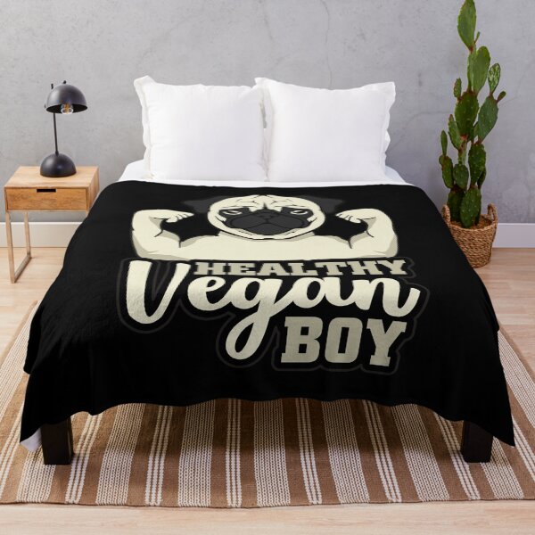 Item preview, Healthy Vegan Boy Fitness Vegan Pug Gift designed and sold by Twin-.