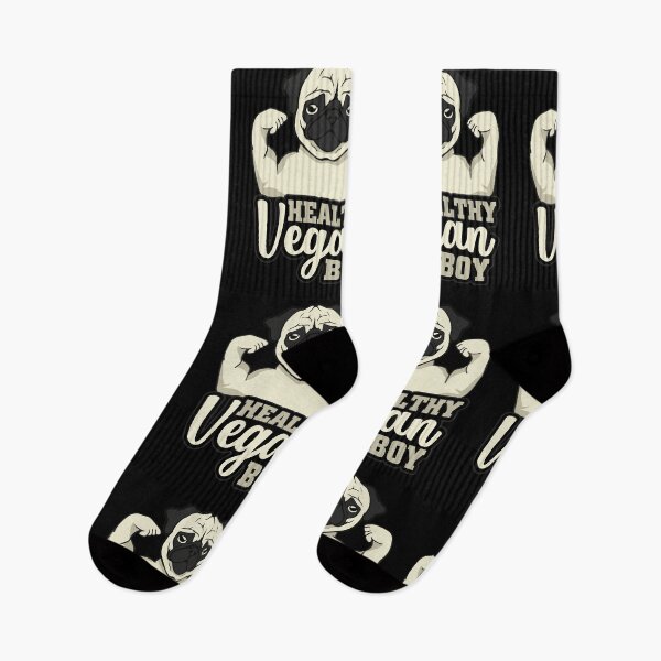 Item preview, Healthy Vegan Boy Fitness Vegan Pug Gift designed and sold by Twin-.