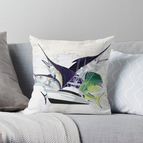 In To The Blue Throw Pillow