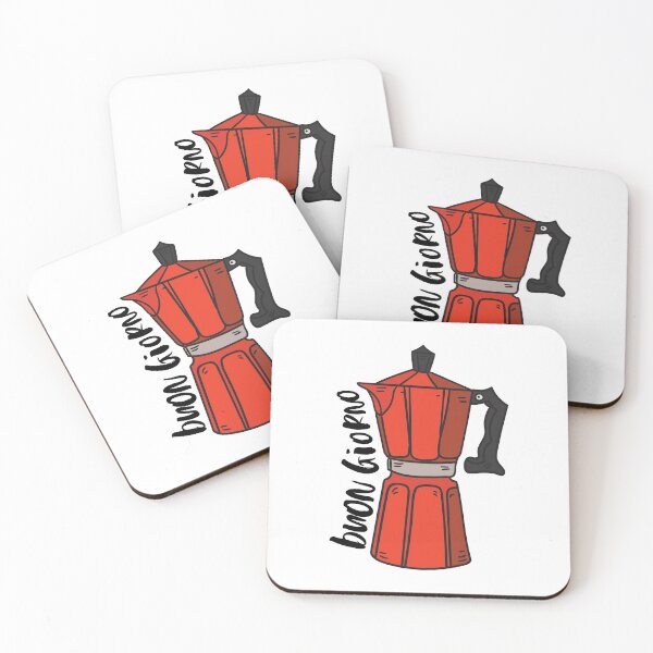 Item preview, Buongiorno Moka Pot (Rojo) designed and sold by Smitten Italy.