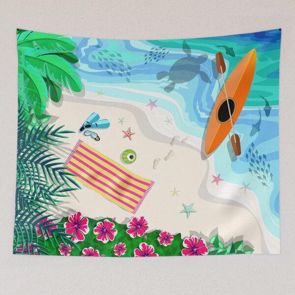 Item preview, Tropical Beach Aerial Drone View designed and sold by BluedarkArt.