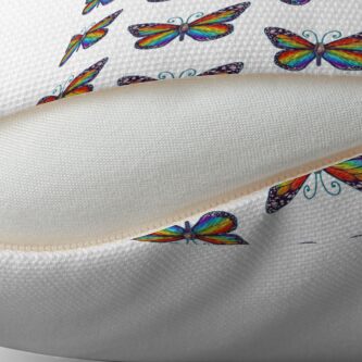 Alternate view of Rainbow Butterfly Floor Pillow