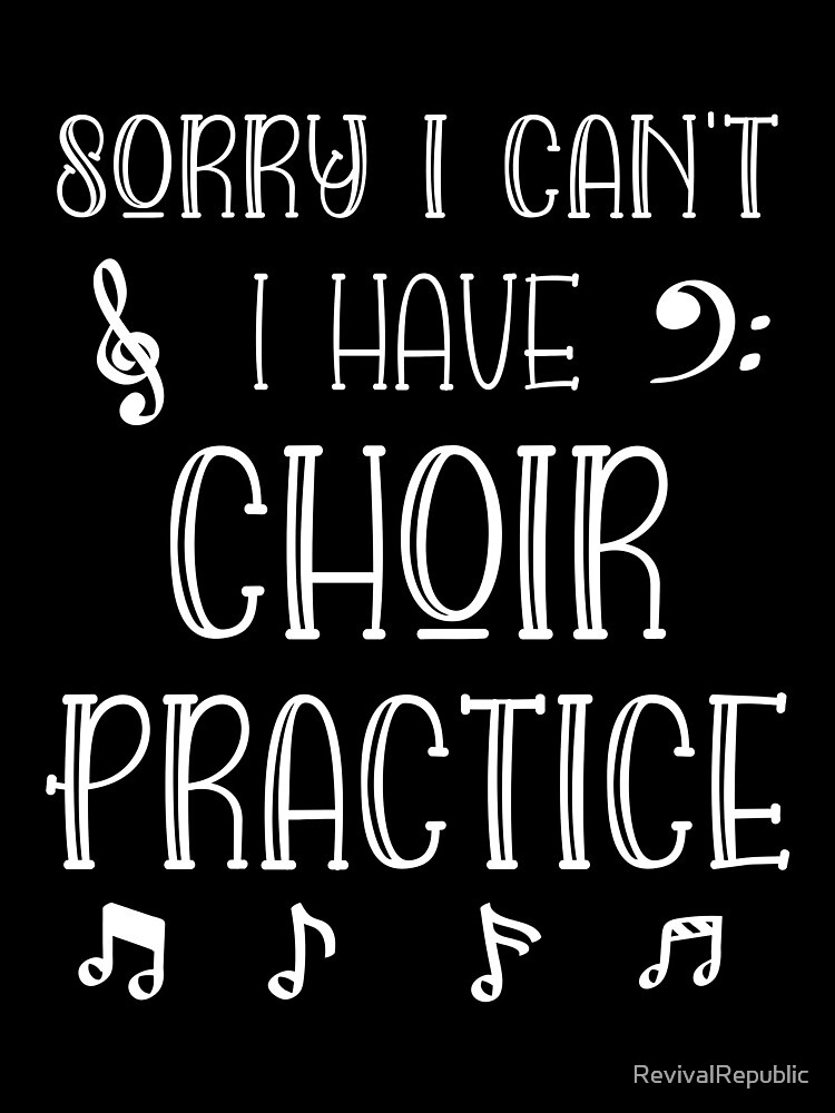 "Choir Director Gift Funny Choir Leader Choir Practice" Drawstring Bag