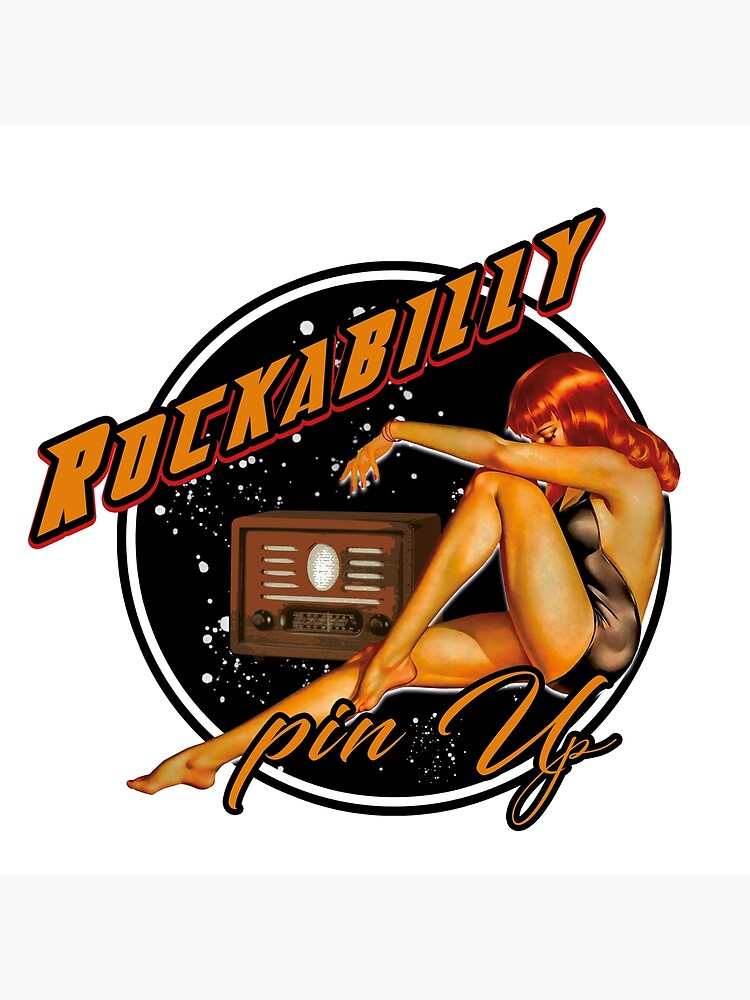 Rockabilly Pin Up Poster By Rockabillyrider Redbubble