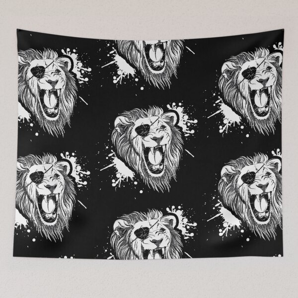 Item preview, Lion roaring lioness jungle cool design designed and sold by Mark Sukra.