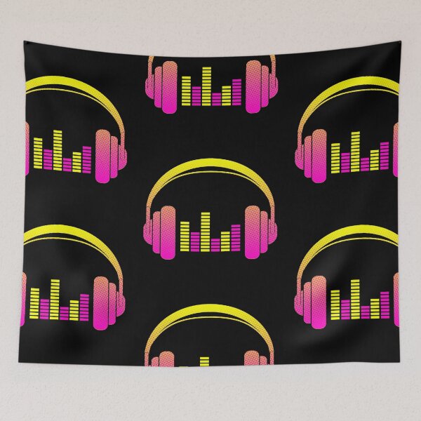 Item preview, Headphones beat music disco party festival techno designed and sold by Mark Sukra.