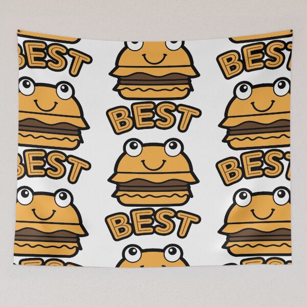 Item preview, Hamburger Burger friends fast food cool design designed and sold by Mark Sukra.