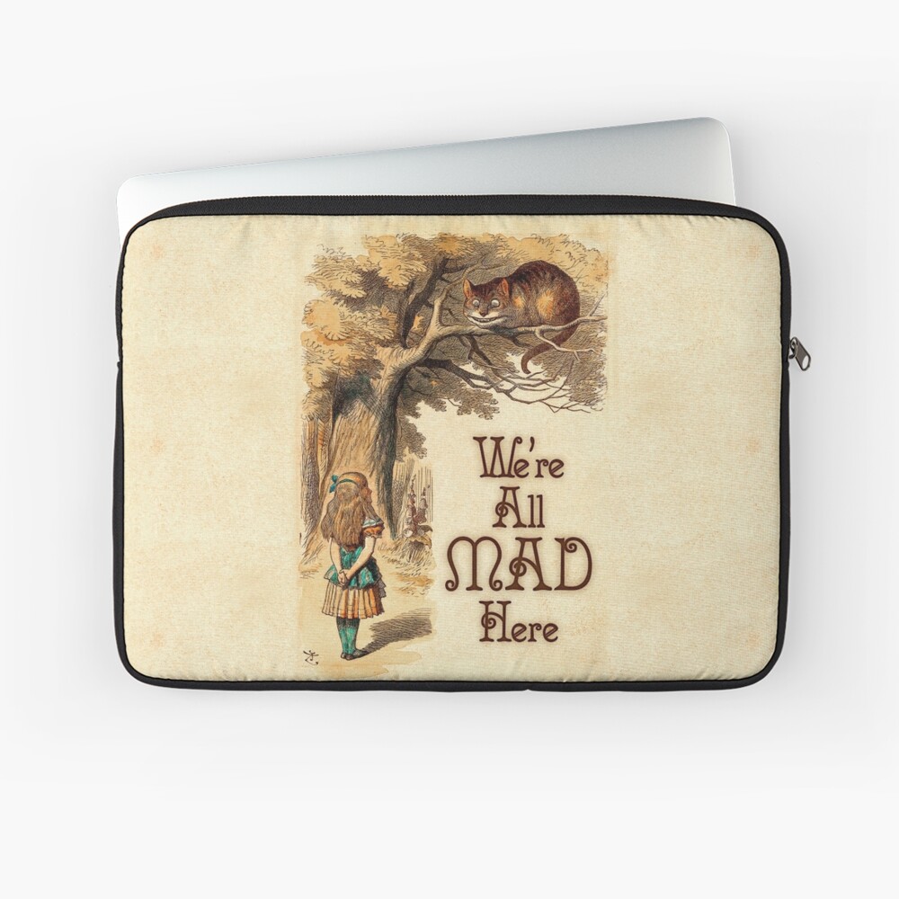 We're All Mad Here Large Eco Tote Bag | Alice in Wonderland - jordandene