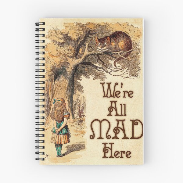 Item preview, Alice in Wonderland -  We're All Mad Here -  Mad Hatter Quote 233 designed and sold by ContrastStudios.