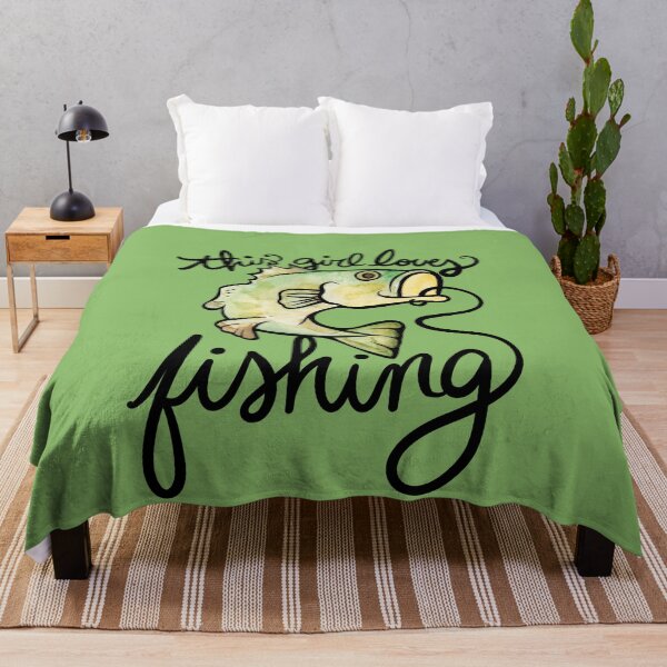 Item preview, This girl loves fishing designed and sold by FrictionMaxxing.