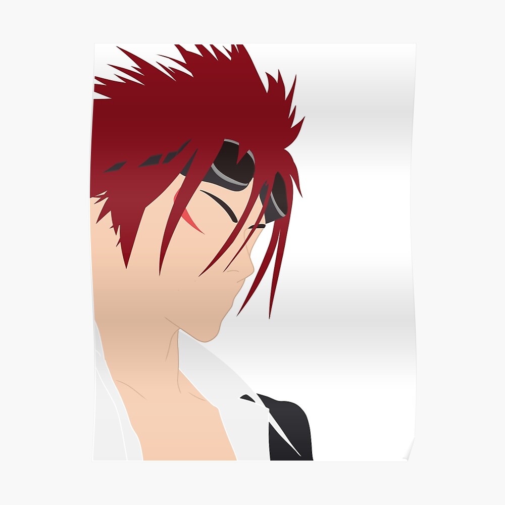 reno sinclair profile final fantasy vii sticker by vixxen92 redbubble redbubble