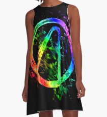 Rainbow Splash Vault Hunter Symbol A-Line Dress
