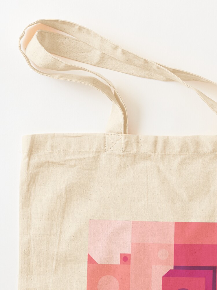 Alternate view of Squared Pink Tote Bag