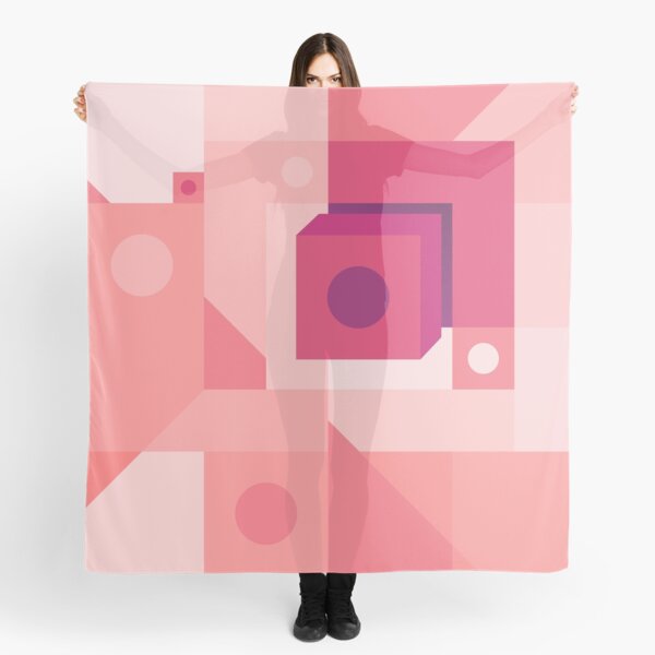 Squared Pink Scarf