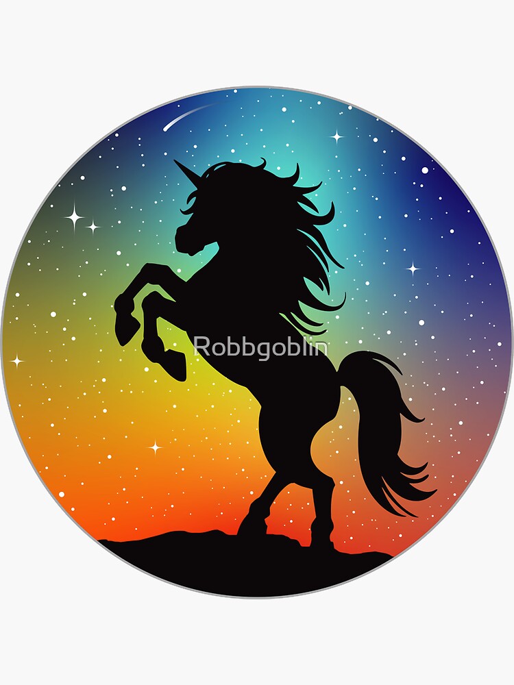 Unicorn Under the Night Sky by Robbgoblin