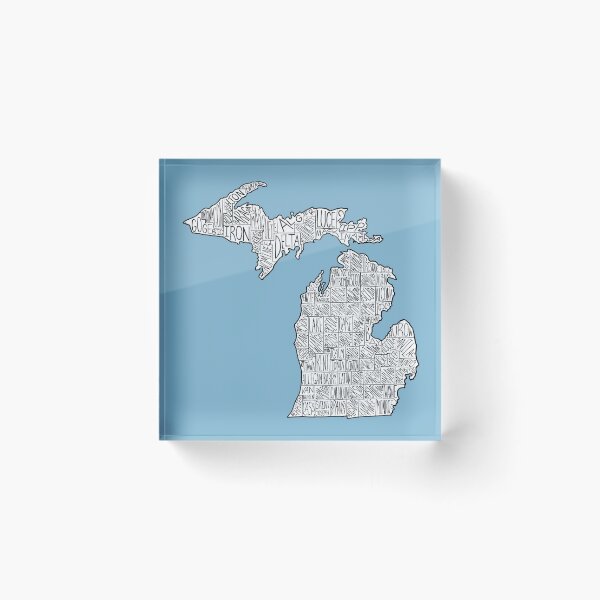 Item preview, Michigan Map designed and sold by Calen  Picard-Carroll.