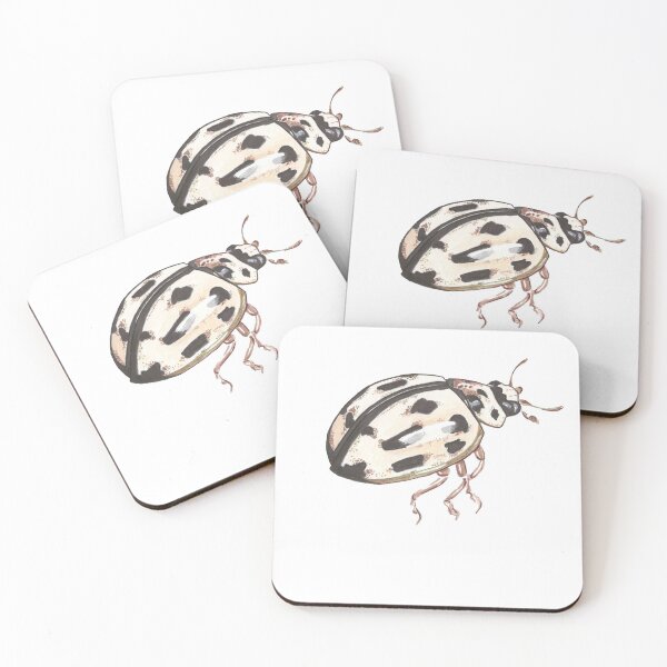 Item preview, White ladybug designed and sold by ladybugsandco.