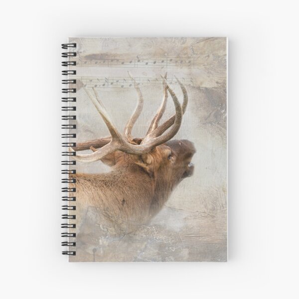 Sweet Music, Bugling Elk Spiral Notebook