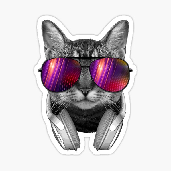 Sunglasses Cat Sticker