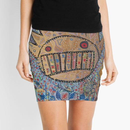 Ween Boognish and flowers Mini Skirt