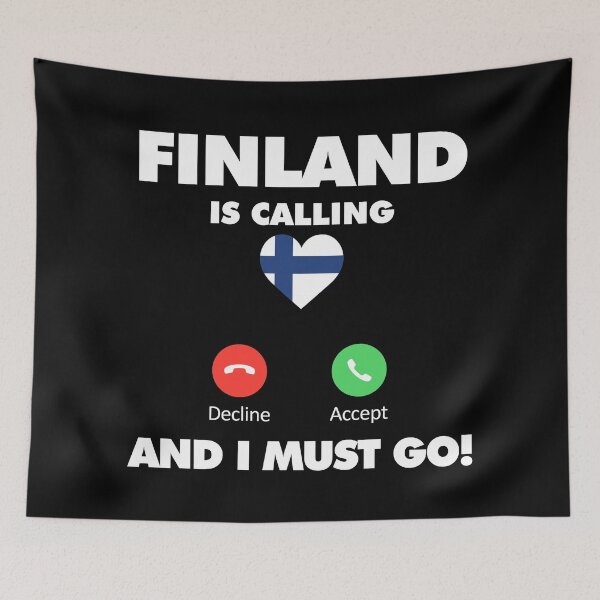 Aperçu de l'œuvre La Finlande m'appelle et je dois y aller créée et vendue par HelloFromAja.
