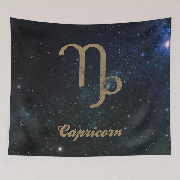 Item preview, Capricorn | Astrological Zodiac Sign (Golden Space w/ Text) designed and sold by dcspaceuk.