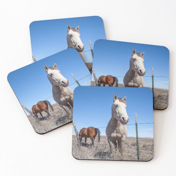 Item preview, Curious Horse Along Fence designed and sold by srgreen.