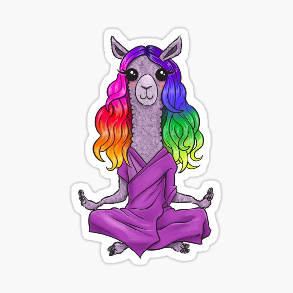 Balayage Dalai Llama Sticker