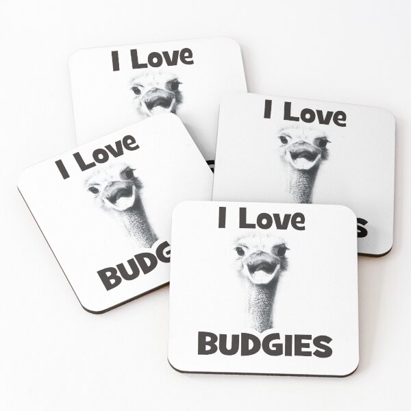 Item preview, I Love Budgies designed and sold by colorfulbundles.