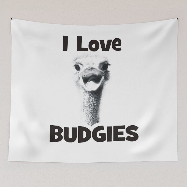 Item preview, I Love Budgies designed and sold by colorfulbundles.