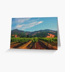 California Vineyard Greeting Card