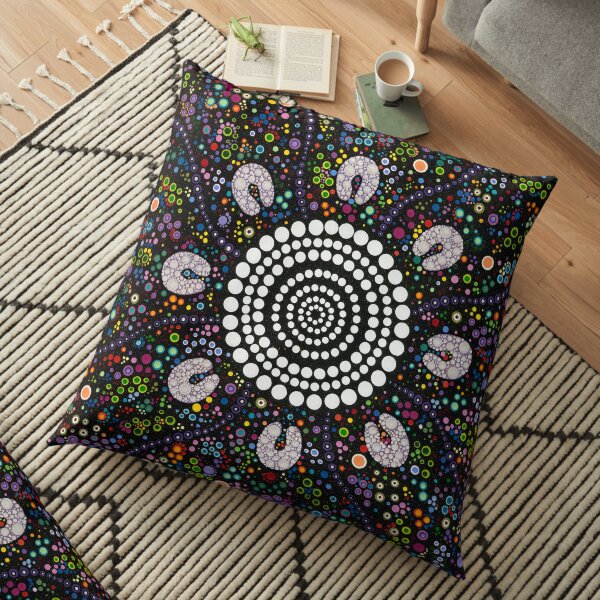 From Caring Comes Courage Floor Pillow