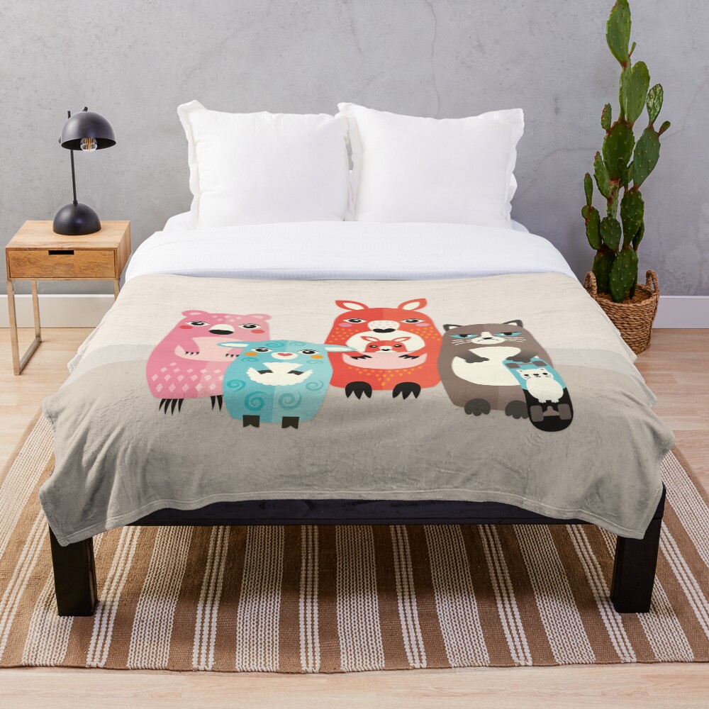 "Best Friends" Throw Blanket for Sale by daisybeatrice Redbubble