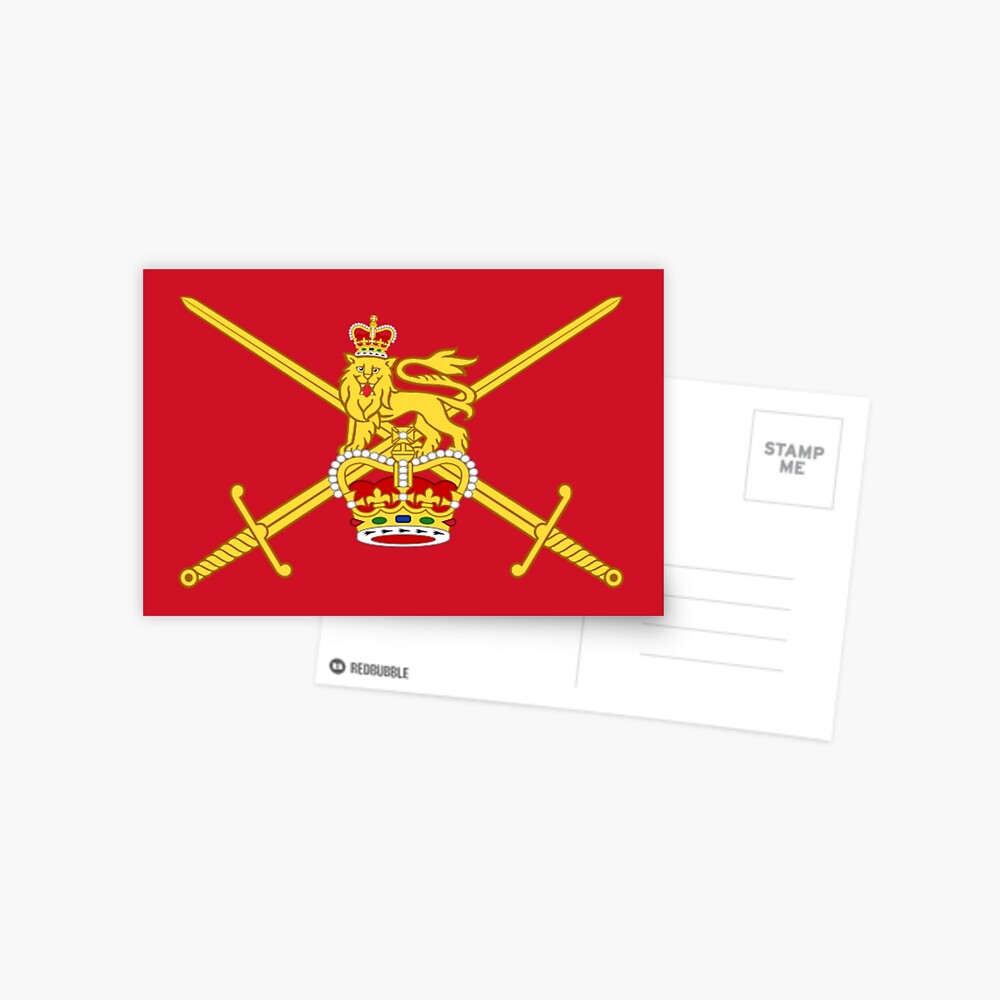 british-army-of-the-british-armed-forces-flag-postcard-for-sale-by-dm