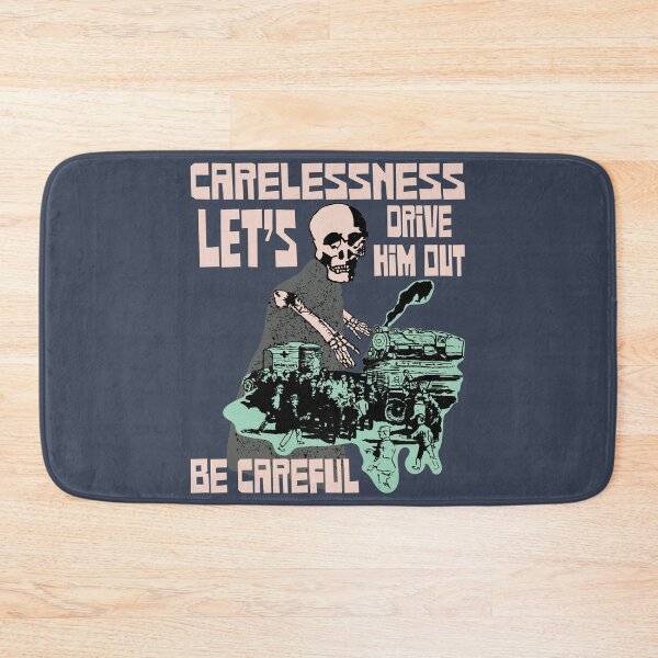 Item preview, Carelessness Let's Drive Him Out - Vintage Style Safety Poster designed and sold by pelagio.
