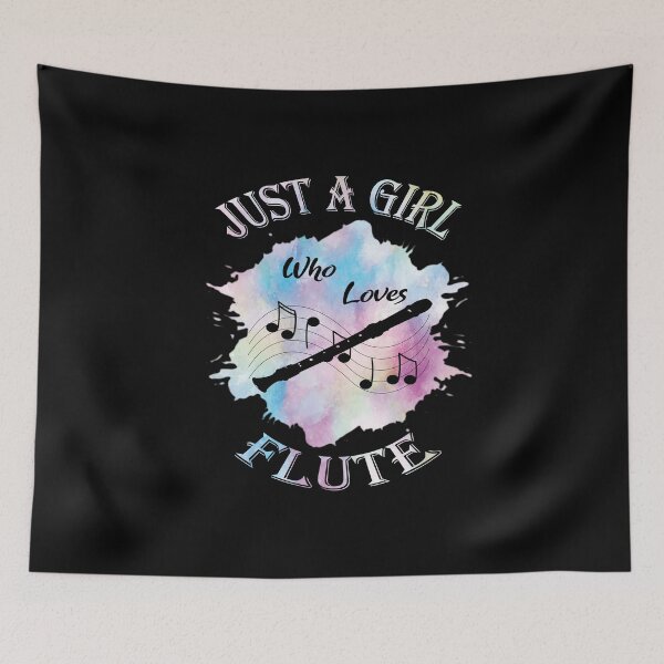 Item preview, Flutes Musical Instrument -Just A Girl Who Loves Flute Gift designed and sold by Grabitees.