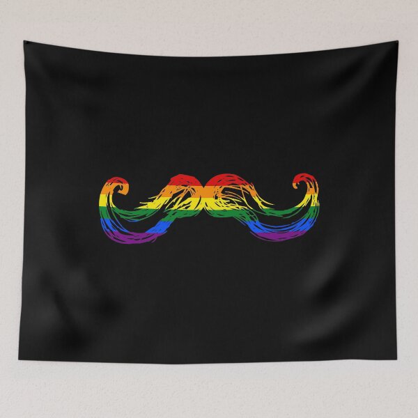 Item preview, Gay Pride Mustache designed and sold by flippinsg.