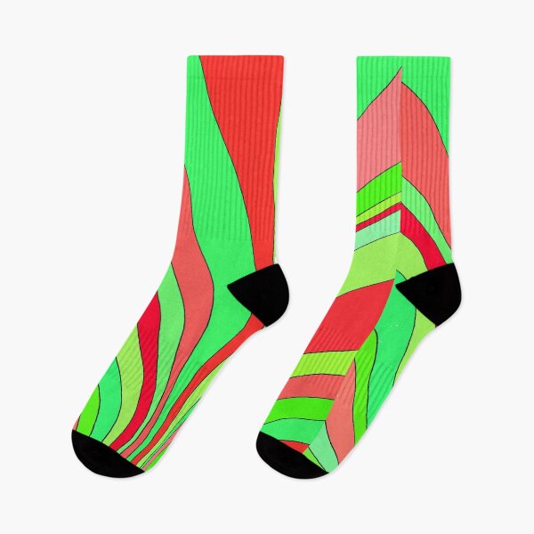 Item preview, Wavy Pattern Red + Green designed and sold by CarolineLembke.