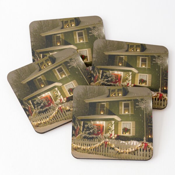 Item preview, Green house in the snow in 2013 on Main Street, St Charles, MO postcard, Christmas designed and sold by WayneSheridan.