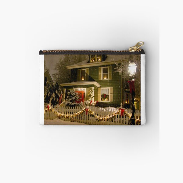 Item preview, Green house in the snow in 2013 on Main Street, St Charles, MO postcard, Christmas designed and sold by WayneSheridan.