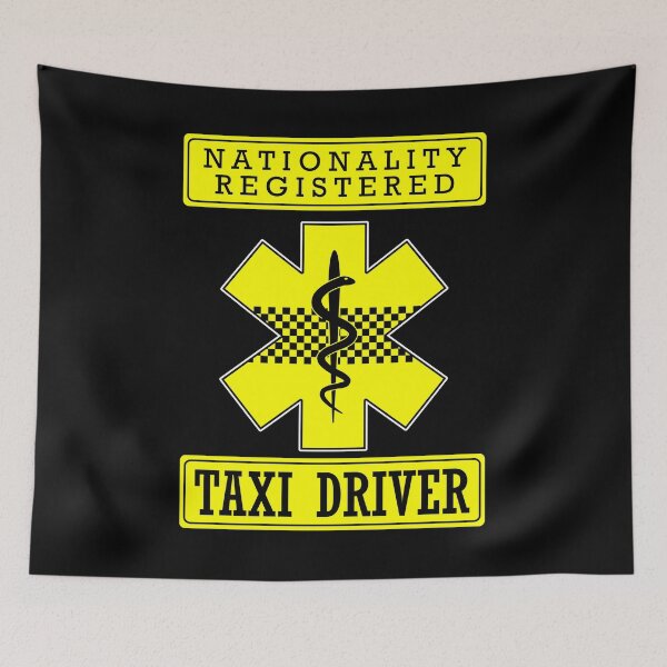Item preview, Nationality Registered Taxi Driver Funny Gift designed and sold by TopDawgDesigns.