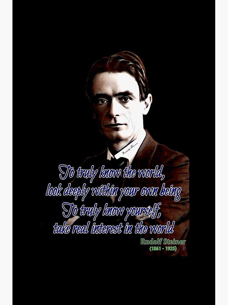 Tarjetas De Felicitacion Una Cita De Rudolf Steiner De Fedval Redbubble