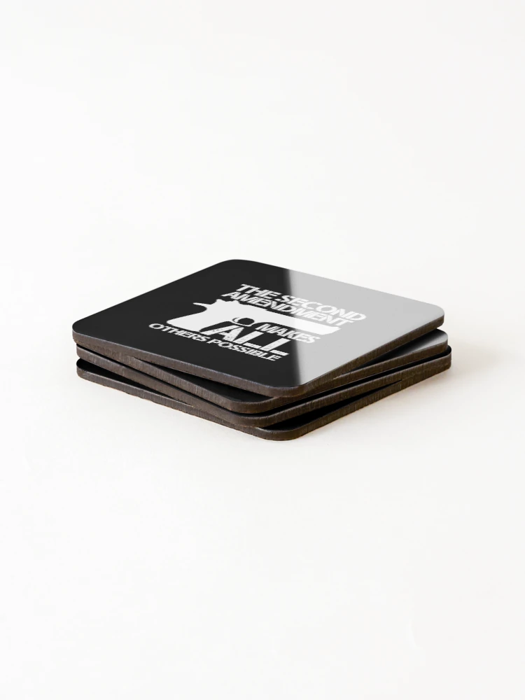 Thumbnail 4 of 5, Coasters (Set of 4), Gun Owner Rights Second Amendment Gift designed and sold by TopDawgDesigns.