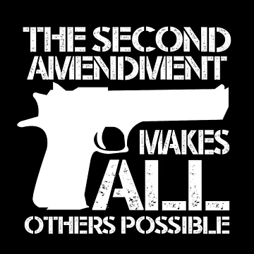 Artwork thumbnail, Gun Owner Rights Second Amendment Gift by TopDawgDesigns